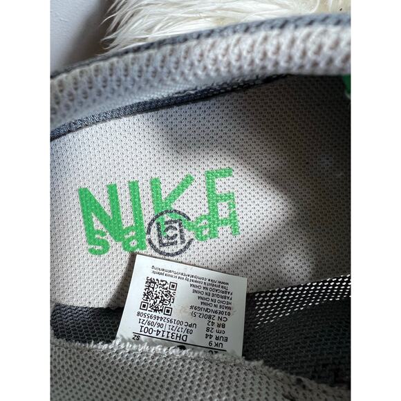 Nike Mens 10 LDWaffle DH3114 001 Sacai x Clot Cool Grey Green Size 10 No Laces main image 9